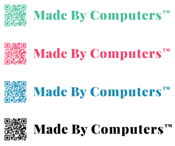 Example image labels in various colors